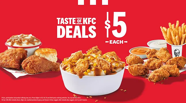 KFC Joins The $5 Value-Meal Deal War! - KFC